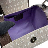 ブルガリ BVLGARI ロゴマニア ビーゼロワン ドラムバッグ ベージュ/ブラウン キャンバス/レザー レディース ボストンバッグ