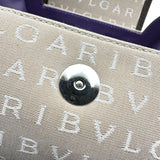ブルガリ BVLGARI ロゴマニア ビーゼロワン ドラムバッグ ベージュ/ブラウン キャンバス/レザー レディース ボストンバッグ