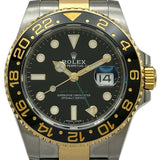 ロレックス ROLEX GMTマスター2 116713LN ブラック ゴールド/ステンレススチール 自動巻き メンズ 腕時計