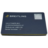 ブライトリング BREITLING ナビタイマー B01 クロノグラフ 41 AB0139 シルバー ステンレススチール 自動巻き メンズ 腕時計