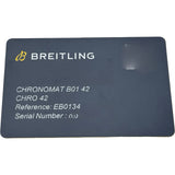 ブライトリング BREITLING クロノマット B01 42mm EB0134 グレー チタン 自動巻き メンズ 腕時計