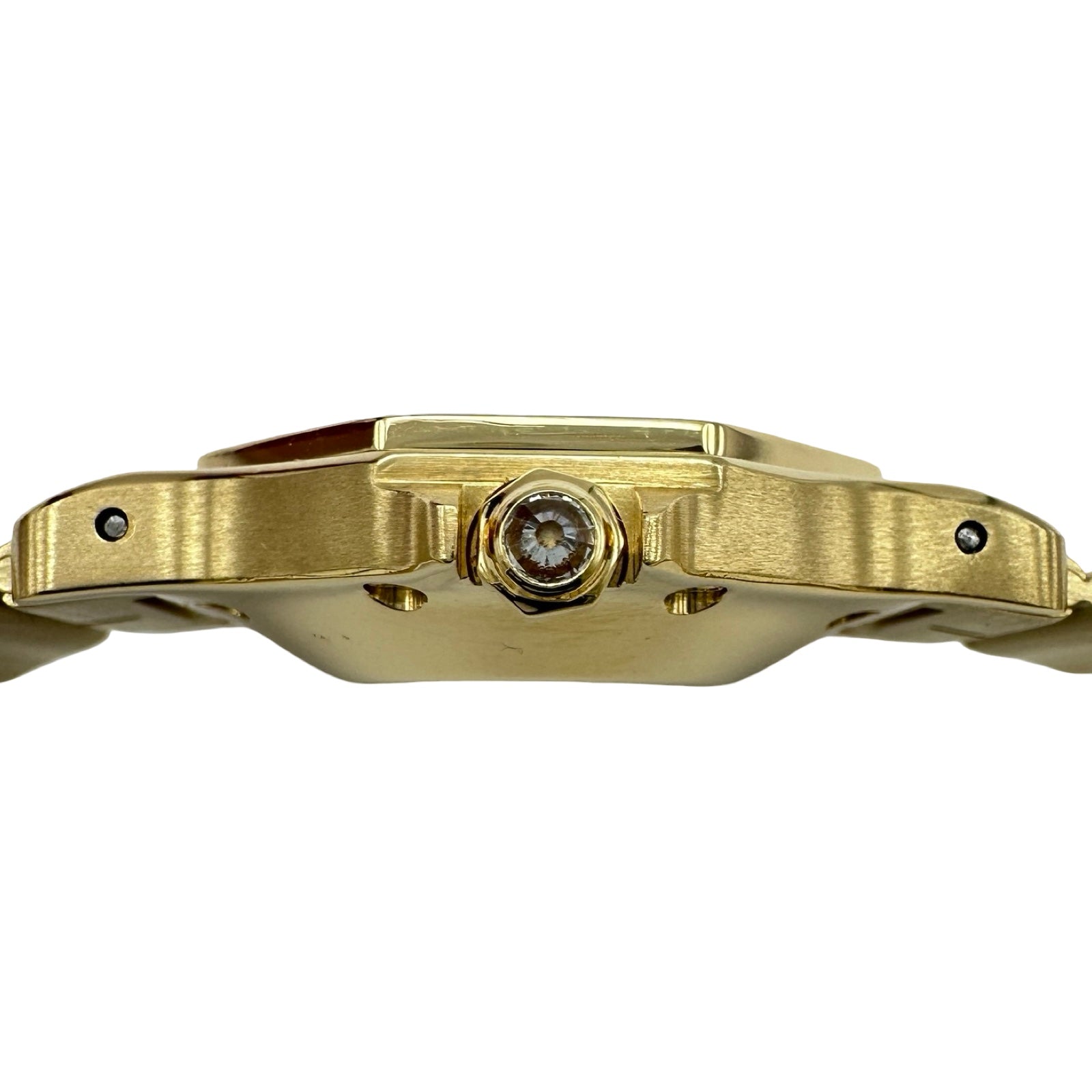 カルティエ Cartier サントス オクタゴン LM 2965 ブラック ゴールド