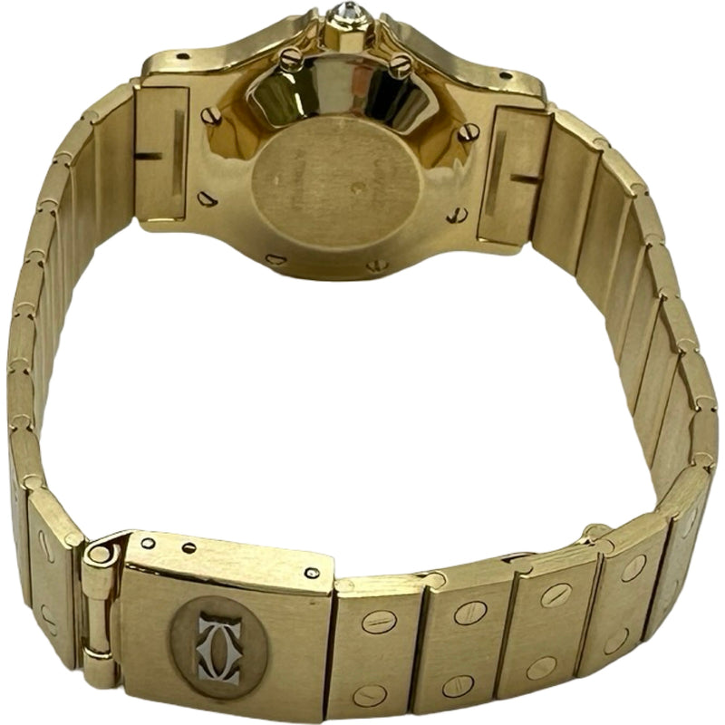 カルティエ Cartier サントス オクタゴン LM 2965 ブラック ゴールド