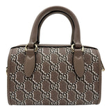 グッチ GUCCI スーパーミニボストンバッグ 795054 ベージュ GGシャドウキャンバス/レザー レディース ショルダーバッグ