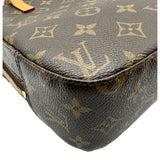 ルイ・ヴィトン LOUIS VUITTON スポンティーニ M47500 ブラウン モノグラム/レザー レディース ショルダーバッグ
