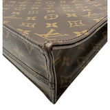 ルイ・ヴィトン LOUIS VUITTON サックプラPM M40806 ブラウン モノグラム/レザー レディース ショルダーバッグ