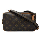 ルイ・ヴィトン LOUIS VUITTON ポシェット・マルリーバンドリエール M51828 ブラウン モノグラム/レザー レディース ショルダーバッグ