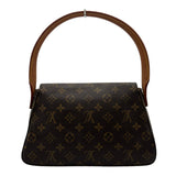 ルイ・ヴィトン LOUIS VUITTON ミニ・ルーピング M51147 ブラウン モノグラム/レザー レディース ショルダーバッグ