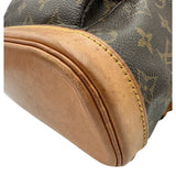 ルイ・ヴィトン LOUIS VUITTON ミニ・モンスリ M51137 ブラウン モノグラム/レザー レディース リュック・デイパック