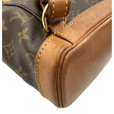 ルイ・ヴィトン LOUIS VUITTON ミニ・モンスリ M51137 ブラウン モノグラム/レザー レディース リュック・デイパック