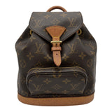 ルイ・ヴィトン LOUIS VUITTON ミニ・モンスリ M51137 ブラウン モノグラム/レザー レディース リュック・デイパック