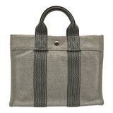 エルメス HERMES ニューフールトゥトートPM アイボリー トワル レディース トートバッグ
