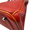 エルメス HERMES バーキン35 バイカラー □I刻 ルージュガランス/オレンジ シルバー金具 トゴ レディース ハンドバッグ