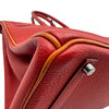 エルメス HERMES バーキン35 バイカラー □I刻 ルージュガランス/オレンジ シルバー金具 トゴ レディース ハンドバッグ