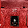 エルメス HERMES バーキン35 バイカラー □I刻 ルージュガランス/オレンジ シルバー金具 トゴ レディース ハンドバッグ
