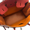 エルメス HERMES バーキン35 バイカラー □I刻 ルージュガランス/オレンジ シルバー金具 トゴ レディース ハンドバッグ