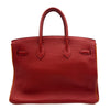 エルメス HERMES バーキン35 バイカラー □I刻 ルージュガランス/オレンジ シルバー金具 トゴ レディース ハンドバッグ