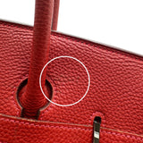 エルメス HERMES バーキン35 バイカラー □I刻 ルージュガランス/オレンジ シルバー金具 トゴ レディース ハンドバッグ
