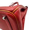 エルメス HERMES バーキン35 バイカラー □I刻 ルージュガランス/オレンジ シルバー金具 トゴ レディース ハンドバッグ