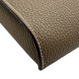 エルメス HERMES ヴィドポッシュ B刻印 エトゥープ シルバー金具 トゴ レディース ショルダーバッグ