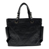 シャネル CHANEL パリビアリッツトートGM A34210 11番台 ブラック シルバー金具 コーティングキャンバス/レザー レディース トートバッグ