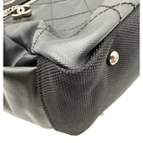 シャネル CHANEL パリビアリッツトートGM A34210 11番台 ブラック シルバー金具 コーティングキャンバス/レザー レディース トートバッグ