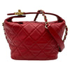 シャネル CHANEL CHANEL19 スモールホーボーバッグ AS1745 29番台 レッド ゴールド金具 ラムスキン レディース ハンドバッグ