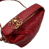 シャネル CHANEL CHANEL19 スモールホーボーバッグ AS1745 29番台 レッド ゴールド金具 ラムスキン レディース ハンドバッグ