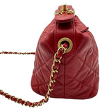シャネル CHANEL CHANEL19 スモールホーボーバッグ AS1745 29番台 レッド ゴールド金具 ラムスキン レディース ハンドバッグ