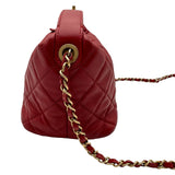 シャネル CHANEL CHANEL19 スモールホーボーバッグ AS1745 29番台 レッド ゴールド金具 ラムスキン レディース ハンドバッグ
