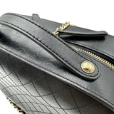 シャネル CHANEL マトラッセ カメラバッグ A11977 2番台 ブラック カーフ レディース ショルダーバッグ