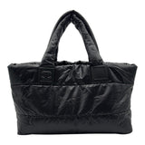 シャネル CHANEL コココクーントートMM A48611 12番台 ブラック ナイロン/レザー レディース トートバッグ