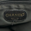 シャネル CHANEL ロゴマーク トートバッグ 5番台 ブラック ゴールド金具 カーフ レディース ショルダーバッグ