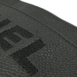 シャネル CHANEL ロゴマーク トートバッグ 5番台 ブラック ゴールド金具 カーフ レディース ショルダーバッグ