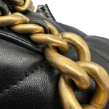 シャネル CHANEL CHANEL19 ラージバッグ AS1161 ブラック ゴールド/シルバー金具 シャイニーラムスキン レディース ショルダーバッグ