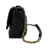 シャネル CHANEL CHANEL19 ラージバッグ AS1161 ブラック ゴールド/シルバー金具 シャイニーラムスキン レディース ショルダーバッグ