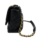 シャネル CHANEL CHANEL19 ラージバッグ AS1161 ブラック ゴールド/シルバー金具 シャイニーラムスキン レディース ショルダーバッグ