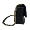 シャネル CHANEL CHANEL19 ラージバッグ AS1161 ブラック ゴールド/シルバー金具 シャイニーラムスキン レディース ショルダーバッグ