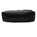 シャネル CHANEL CHANEL19 ラージバッグ AS1161 ブラック ゴールド/シルバー金具 シャイニーラムスキン レディース ショルダーバッグ