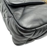 シャネル CHANEL CHANEL19 ラージバッグ AS1161 ブラック ゴールド/シルバー金具 シャイニーラムスキン レディース ショルダーバッグ