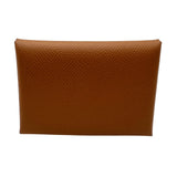 エルメス HERMES カルヴィ デュオ W刻印 ゴールド シルバー金具 エプソン レディース カードケース