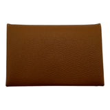エルメス HERMES カルヴィ W刻 ゴールド エプソン レディース カードケース