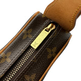 ルイ・ヴィトン LOUIS VUITTON クロワッサンMM M51512 ブラウン モノグラム/レザー レディース ショルダーバッグ
