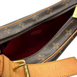 ルイ・ヴィトン LOUIS VUITTON クロワッサンMM M51512 ブラウン モノグラム/レザー レディース ショルダーバッグ