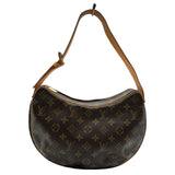 ルイ・ヴィトン LOUIS VUITTON クロワッサンMM M51512 ブラウン モノグラム/レザー レディース ショルダーバッグ