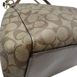 コーチ COACH ハリー ショルダーバッグ F80298 ブラウン/ベージュ PVCコーティングキャンバス/レザー レディース トートバッグ