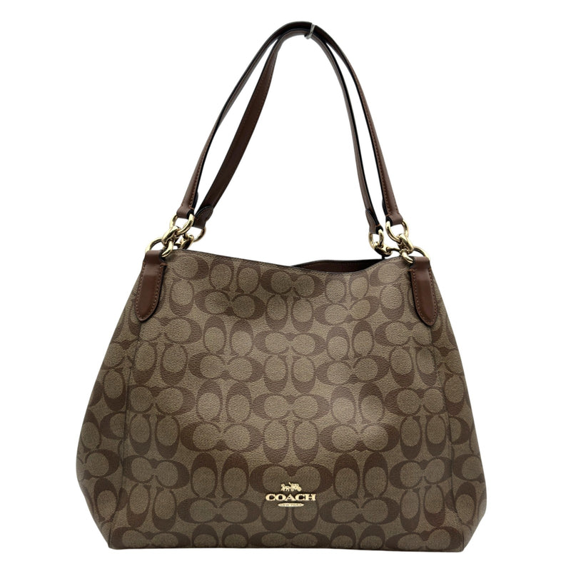 コーチ COACH ハリー ショルダーバッグ F80298 ブラウン/ベージュ PVC