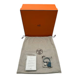 エルメス HERMES バーキン25 □M刻 ブルージーン シルバー金具 エプソン レディース ハンドバッグ