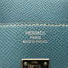 エルメス HERMES バーキン25 □M刻 ブルージーン シルバー金具 エプソン レディース ハンドバッグ