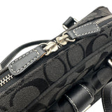 コーチ COACH シグネチャー ハンドバッグ 6846 ブラック キャンバス レディース ハンドバッグ